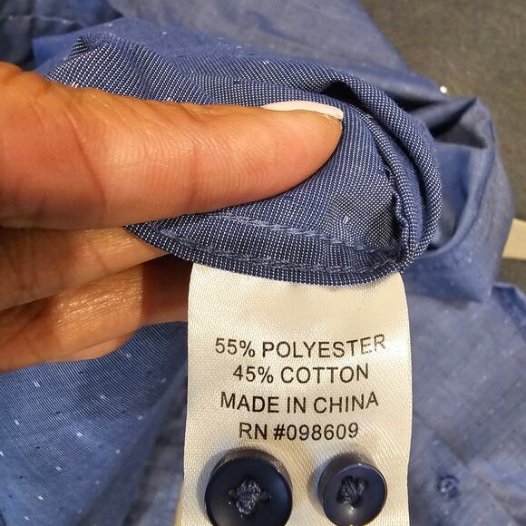 NWOT JACK Men's Long Sleeve Utility Button Down Shirt Size 2X - Picture 6 of 6